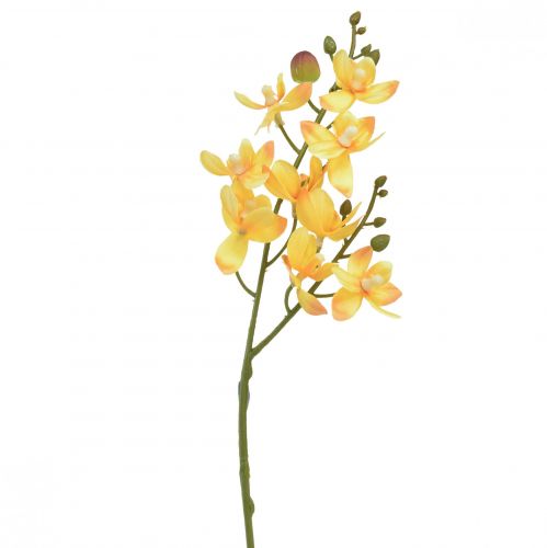 Petite orchidée Phalaenopsis artificielle jaune 30cm