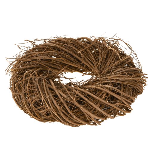 Article Petite couronne de branches Déco en orme naturel Ø25cm