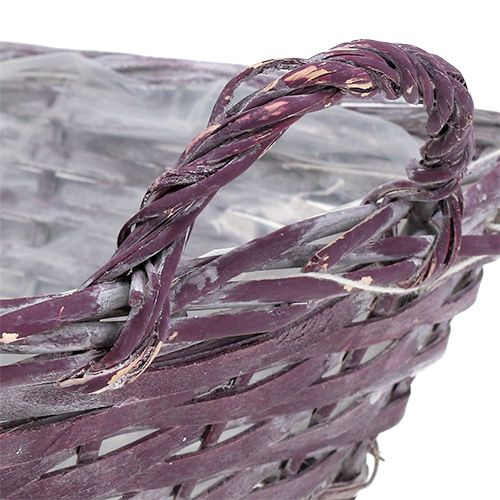 Floristik24 Panier carré 29cm x 23cm H10cm Violet
