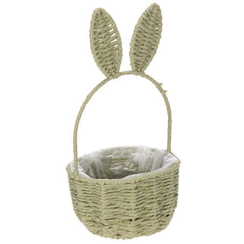 Article Joli panier à fleurs en forme de lapin de Pâques pour une décoration intérieure festive, 32 cm