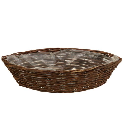 Floristik24 Panier plante tressée panier plante bateau L44cm H11cm