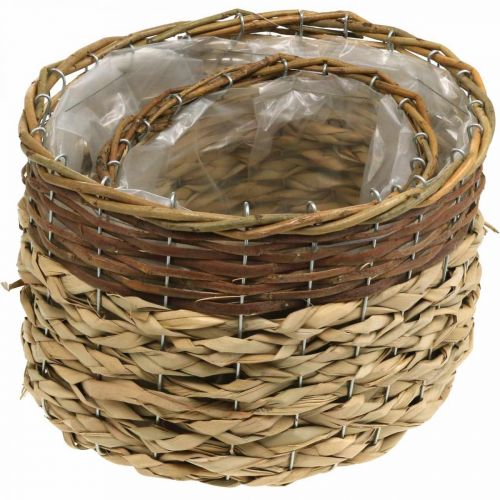Article Panier en Osier Bol à Plantes en Osier Naturel Naturel L30/22cm H20/17cm Lot de 2