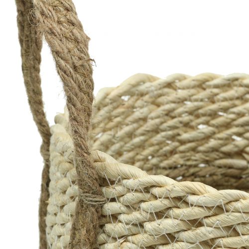 Floristik24 Panier en sisal Ø37 / 30 / 25cm 3pcs