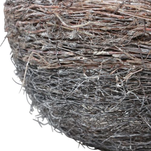 Floristik24 Panier avec anse panier à plantes blanchi à la chaux 40/34/27cm lot de 3
