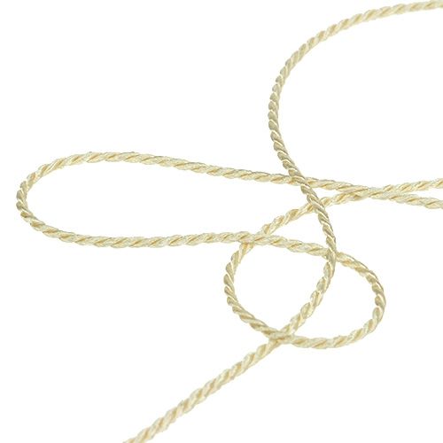 Floristik24 Cordon Crème 2mm 50m
