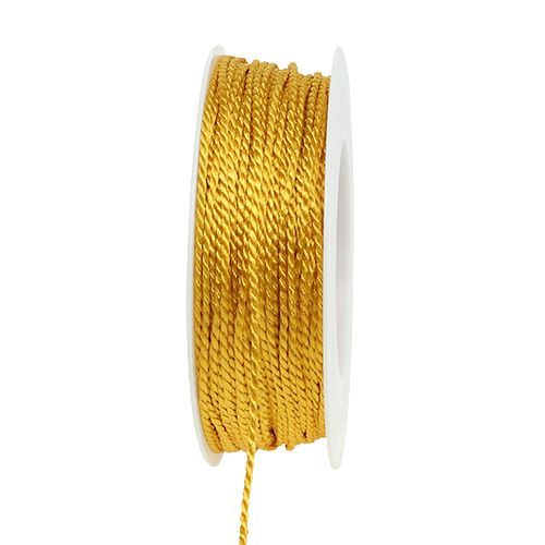 Floristik24 Cordon Jaune 2mm 50m