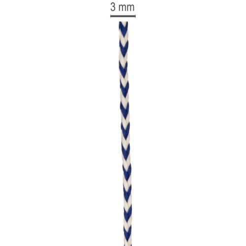 Ruban/cordon rayé pour cadeaux, idéal pour la décoration créative, 3 mm d'épaisseur, 20 m de long. | Floristik24.be