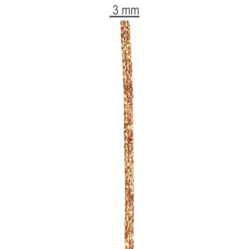 Cordon décoratif brillant en rouleau pour loisirs créatifs et décoration, 3 mm d'épaisseur, 20 m de long | Floristik24.be