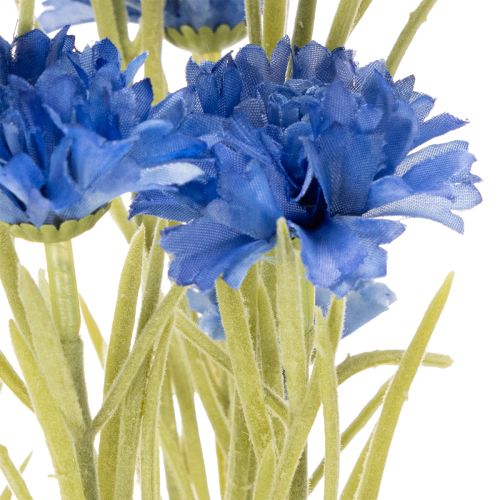 Article Fleurs artificielles bleuet pour une décoration de salon élégante et estivale, 68 cm, lot de 4