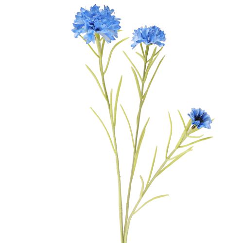 Bleuets artificiels bleus fleurs artificielles été 85cm 3pcs