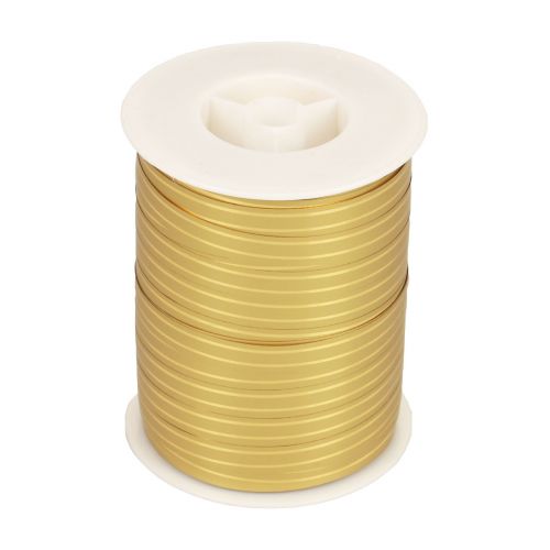 Article Ruban de curling ruban cadeau or avec rayures dorées 10mm 250m