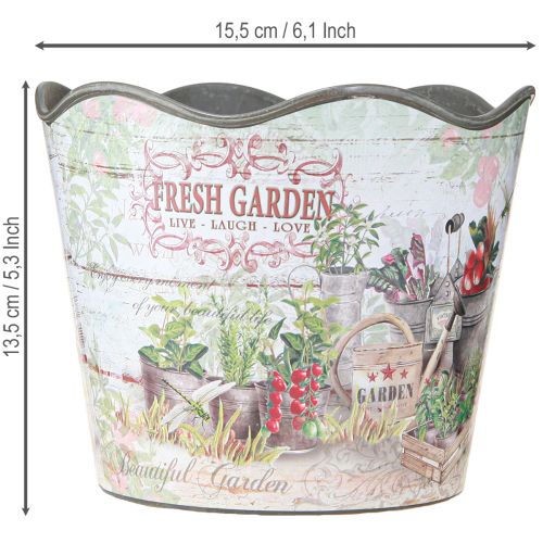 Article Pot à herbes, pot de fleurs en plastique Fresh Garden H13,5 cm, 2 pièces