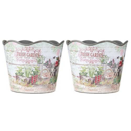 Article Pot à herbes, pot de fleurs en plastique Fresh Garden H13,5 cm, 2 pièces
