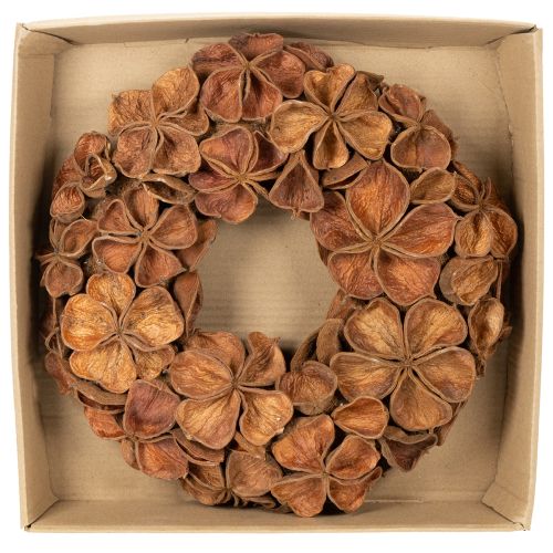 Couronne de lotus séché, couronne décorative de porte, 35 cm | Floristik24.be