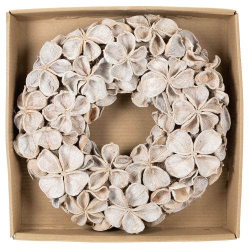 Couronne de lotus, décoration naturelle, fleurs séchées, 35 cm | Floristik24.be