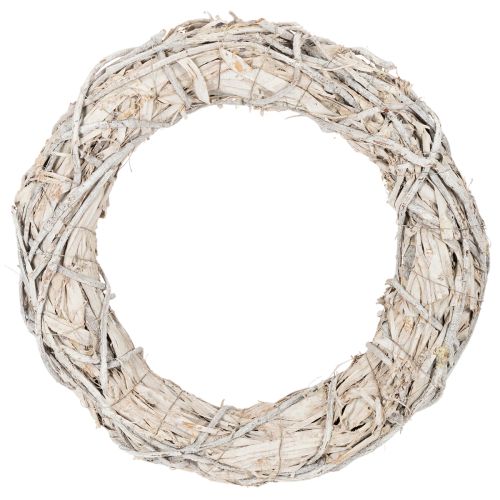 Couronne de brindilles rondes pour loisirs créatifs et décoration, couronne de porte 50 cm