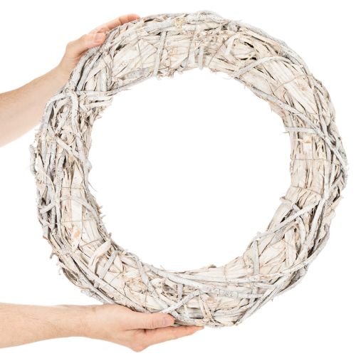 Couronne de brindilles rondes pour loisirs créatifs et décoration, couronne de porte 50 cm | Floristik24.be