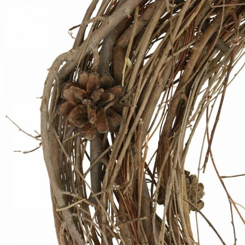 Article Couronne de brindilles orme couronne naturelle déco couronne nature Ø45cm