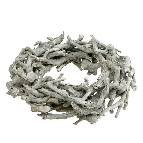 Floristik24 Grand chapelet de branches Ø46cm Naturel