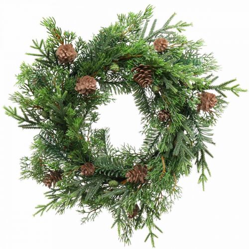 Floristik24 Couronne de Noël avec cônes Couronne de l'Avent artificielle Ø40cm