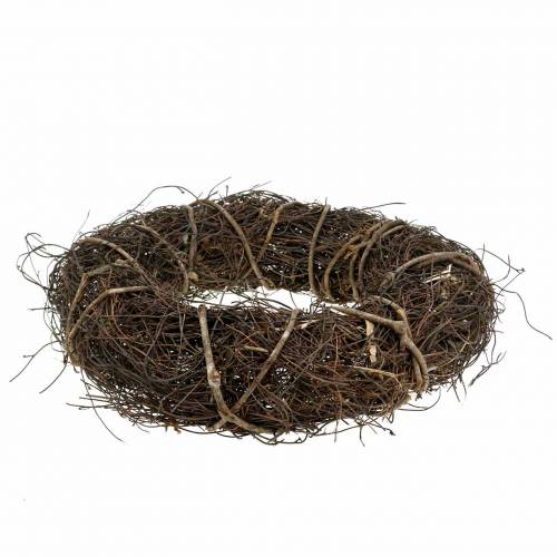 Floristik24 Couronne de vigne avec saule Ø35cm nature