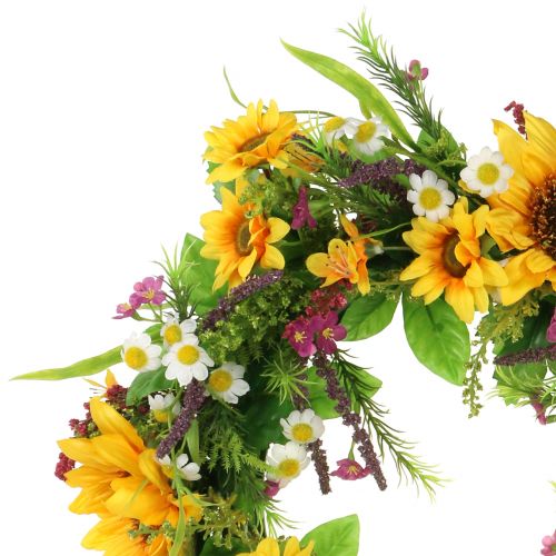 Floristik24 Couronne de tournesols Ø40cm