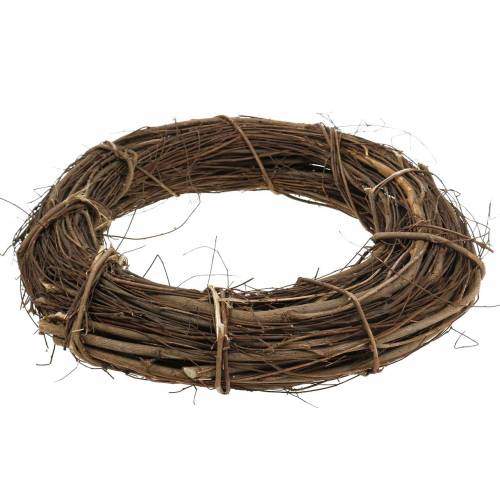 Floristik24 Guirlande décorative saule Ø30cm guirlande de porte ou guirlande de fenêtre naturelle