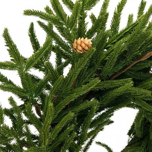 Floristik24 Couronne de cyprès artificielle avec cônes Couronne décorative cyprès Ø55cm