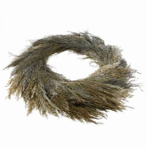 Floristik24 Couronne décorative herbe sèche et grain Ø55cm couronne sèche