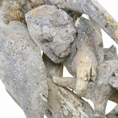 Floristik24 Couronne racine bois gris naturel décoration racine couronne Ø40cm H9cm