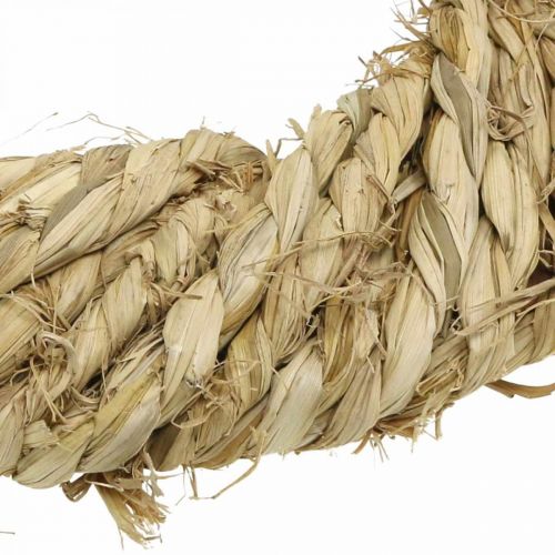 Floristik24 Couronne de paille tressée Ø30cm couronne décorative décoration de porte naturelle paille
