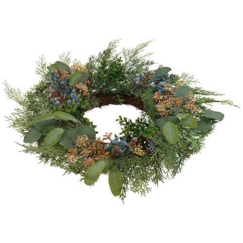 Floristik24 Couronne de porte couronne de Noël baies de conifères artificielles Ø60cm