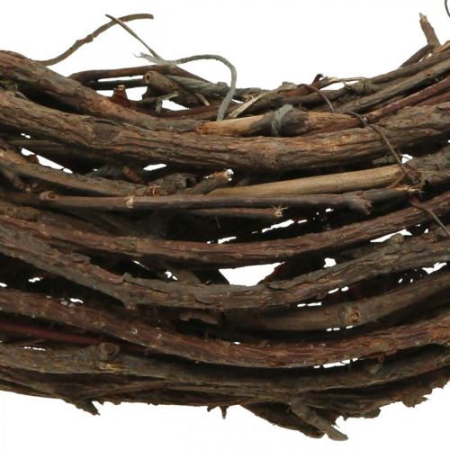 Article Couronne de vigne Ø35cm couronne décorative naturelle marron