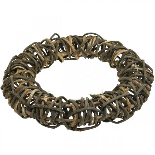 Article Couronne de Vigne Ø40cm Naturel Couronne décorative tressée de pampres de vigne