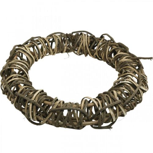 Article Couronne de vigne grande couronne décorative Ø50cm en pampres de vigne porte couronne bois