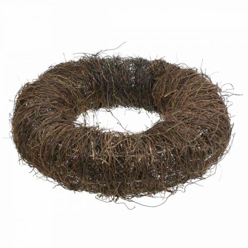 Floristik24 Couronne de vigne Grande couronne marron faite de pampres de vigne Couronne naturelle en bois Ø45cm