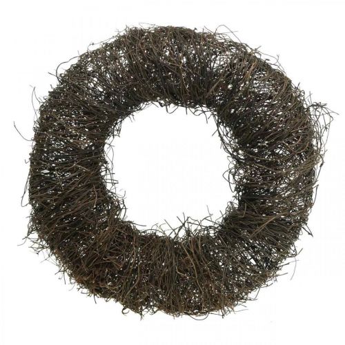 Floristik24 Couronne de vigne couronne marron foncé pour décoration murale couronne naturelle bois Ø35cm