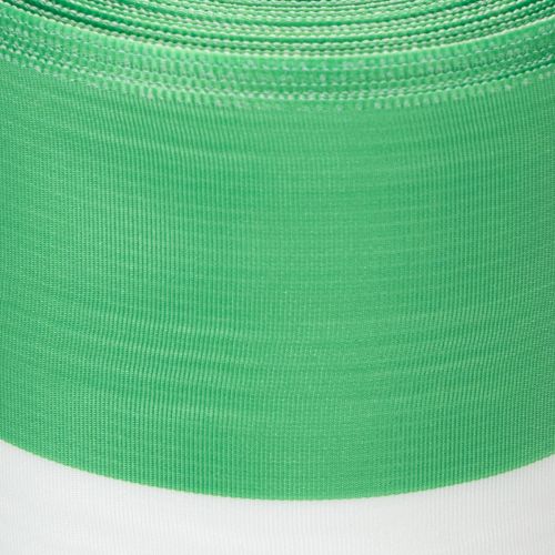 Ruban moiré vert et blanc pour couronne, 100 mm x 25 m - ruban national, bordure en taffetas, ruban à nœud, ruban décoratif | Floristik24.be