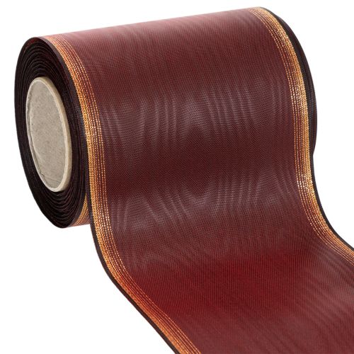 Ruban couronne Bordeaux Moiré ruban décoratif 125 mm acheter | Floristik24.be