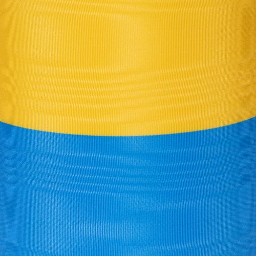 Ruban moiré bleu et jaune en forme de couronne, 100 mm, ruban national, ruban de club, ruban décoratif, ruban de deuil festif, acétate | Floristik24.be