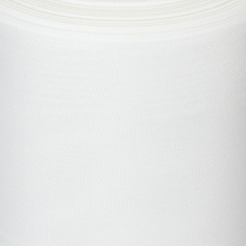 Ruban blanc pour couronne, 200 mm de large, rouleau de 25 m, ruban de deuil, ruban pour nœud, ruban décoratif pour compositions florales funéraires et autres occasions. | Floristik24.be