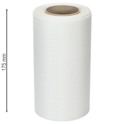 Article Ruban blanc pour couronne funéraire, 175 mm de large, 25 m de long, ruban en acétate de haute qualité