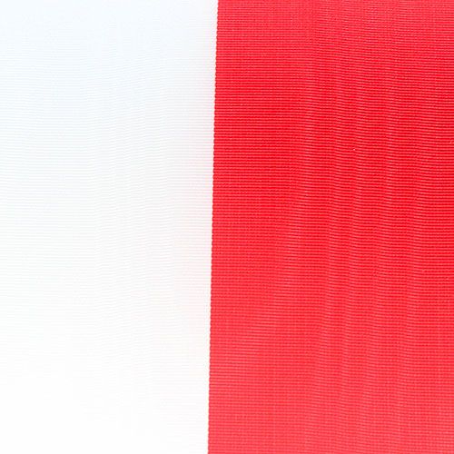 Article Rubans couronne moiré blanc-rouge 100 mm