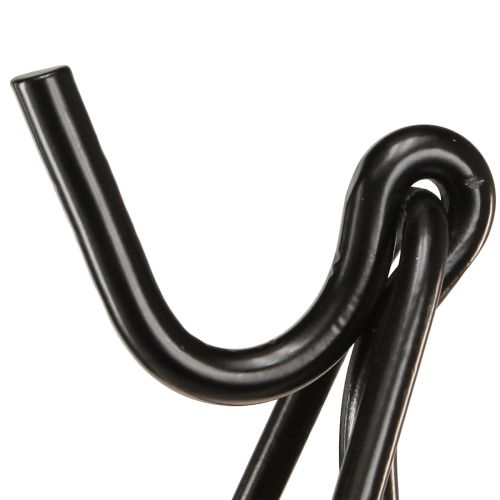 Article Porte-couronne sur pied avec crochet chevalet en métal noir H56cm