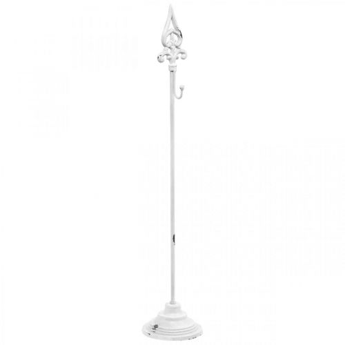 Floristik24 Porte-couronne blanc shabby chic 1 crochet H76cm