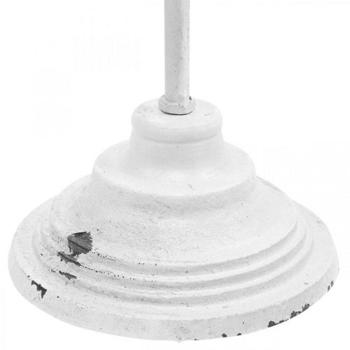 Floristik24 Porte-couronne blanc shabby chic 1 crochet H76cm