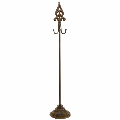 Porte-couronne porte-couronne aspect rouille antique 4 crochets 76cm
