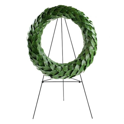 Article Porte-couronne peint vert foncé 65,5cm