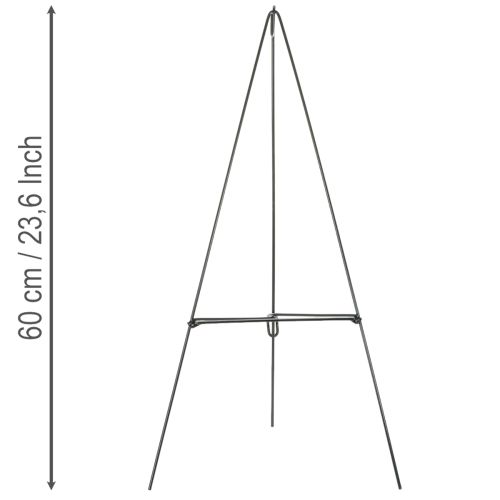 Support pour couronnes en métal vert foncé – jusqu'à 50 cm de diamètre | Floristik24.be
