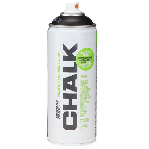 Floristik24 Spray de marquage noir à la craie Montana 400 ml